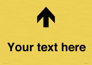 IV7084: Custom Directional signage arrow up