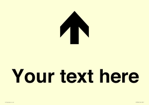 IV7084: Custom Directional signage arrow up