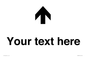 IV7084: Custom Directional signage arrow up