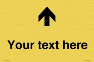 IV7084: Custom Directional signage arrow up