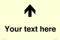 IV7084: Custom Directional signage arrow up