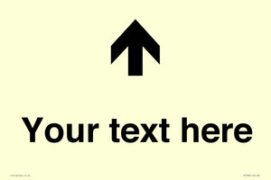 IV7084: Custom Directional signage arrow up