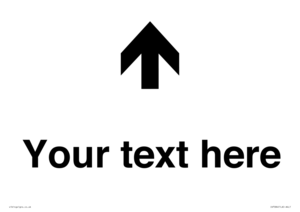 IV7084: Custom Directional signage arrow up