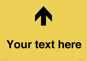 IV7084: Custom Directional signage arrow up
