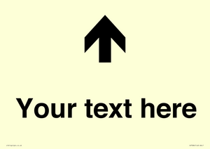 IV7084: Custom Directional signage arrow up