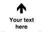 IV7084: Custom Directional signage arrow up