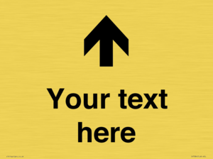 IV7084: Custom Directional signage arrow up