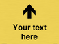 IV7084: Custom Directional signage arrow up