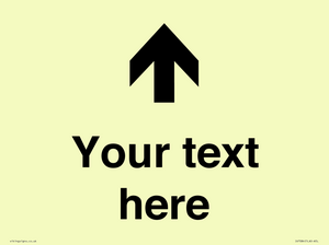 IV7084: Custom Directional signage arrow up