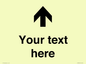 IV7084: Custom Directional signage arrow up