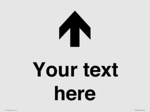 IV7084: Custom Directional signage arrow up
