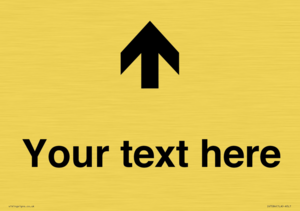 IV7084: Custom Directional signage arrow up