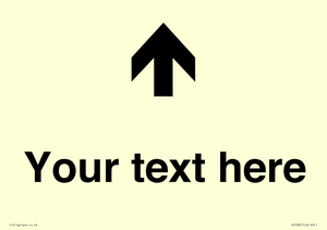 IV7084: Custom Directional signage arrow up