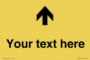 IV7084: Custom Directional signage arrow up