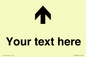 IV7084: Custom Directional signage arrow up
