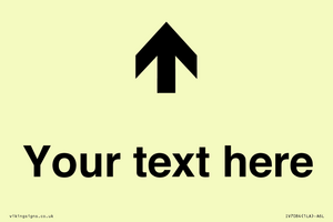 IV7084: Custom Directional signage arrow up