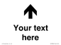 IV7084: Custom Directional signage arrow up