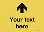 IV7084: Custom Directional signage arrow up