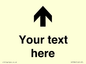 IV7084: Custom Directional signage arrow up