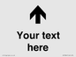 IV7084: Custom Directional signage arrow up