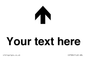 IV7084: Custom Directional signage arrow up