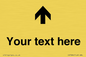 IV7084: Custom Directional signage arrow up