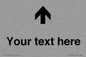 IV7084: Custom Directional signage arrow up