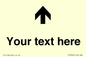 IV7084: Custom Directional signage arrow up
