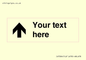 IV7084: Custom Directional signage arrow up
