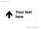 IV7084: Custom Directional signage arrow up