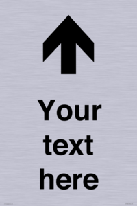 IV7084: Custom Directional signage arrow up