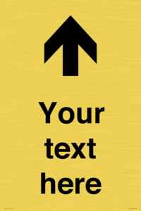 IV7084: Custom Directional signage arrow up