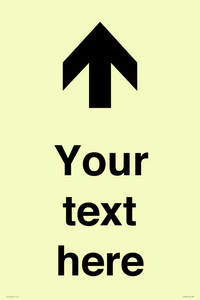 IV7084: Custom Directional signage arrow up