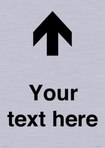 IV7084: Custom Directional signage arrow up