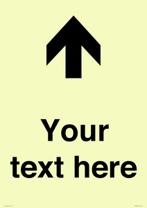 IV7084: Custom Directional signage arrow up