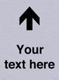 IV7084: Custom Directional signage arrow up