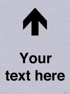 IV7084: Custom Directional signage arrow up