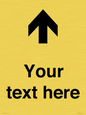IV7084: Custom Directional signage arrow up