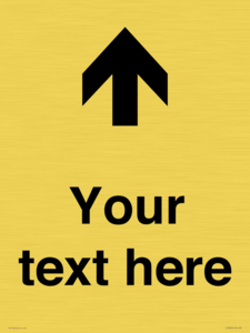 IV7084: Custom Directional signage arrow up
