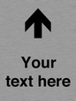 IV7084: Custom Directional signage arrow up