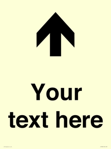 IV7084: Custom Directional signage arrow up