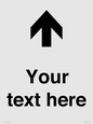 IV7084: Custom Directional signage arrow up