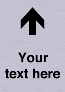 IV7084: Custom Directional signage arrow up