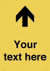 IV7084: Custom Directional signage arrow up