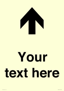 IV7084: Custom Directional signage arrow up