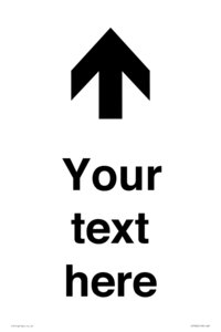 IV7084: Custom Directional signage arrow up