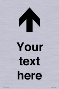 IV7084: Custom Directional signage arrow up