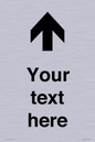 IV7084: Custom Directional signage arrow up