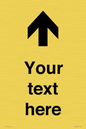 IV7084: Custom Directional signage arrow up