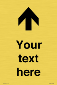 IV7084: Custom Directional signage arrow up
